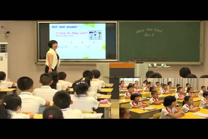 [图]闽教版英语四年级上册Unit2 Our school PartB公开课廖红英公开课（标清）_720