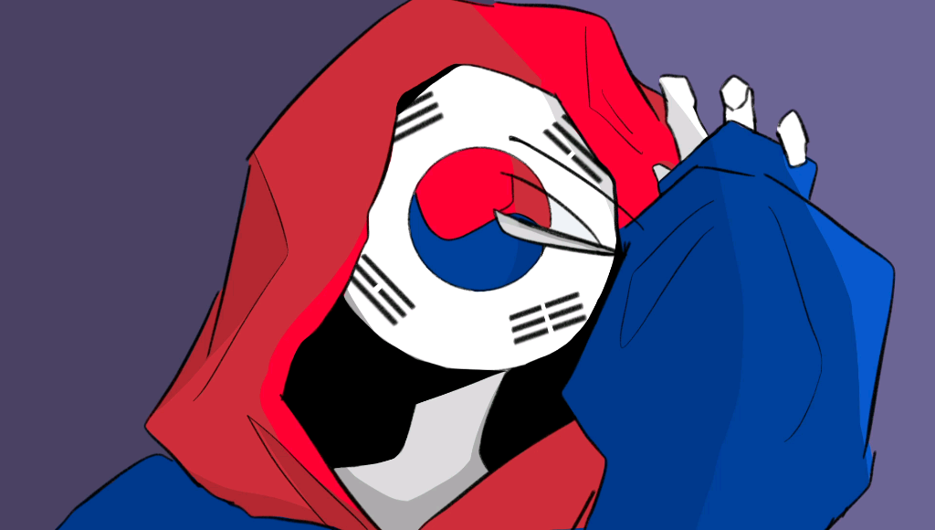 【ch】是朝韩,可恶让我过呜呜呜#countryhumans##朝韩