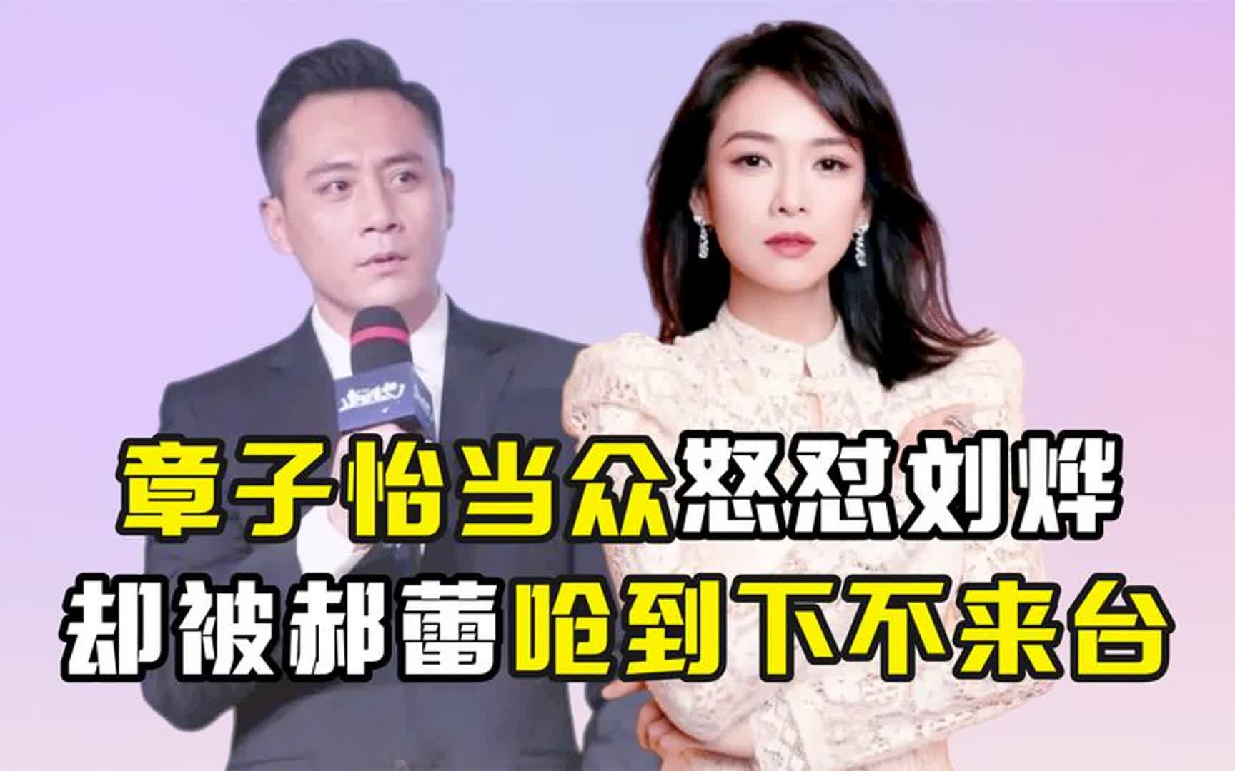章子怡做错了什么?当众怒怼刘烨,却被郝蕾内涵出名是靠运气
