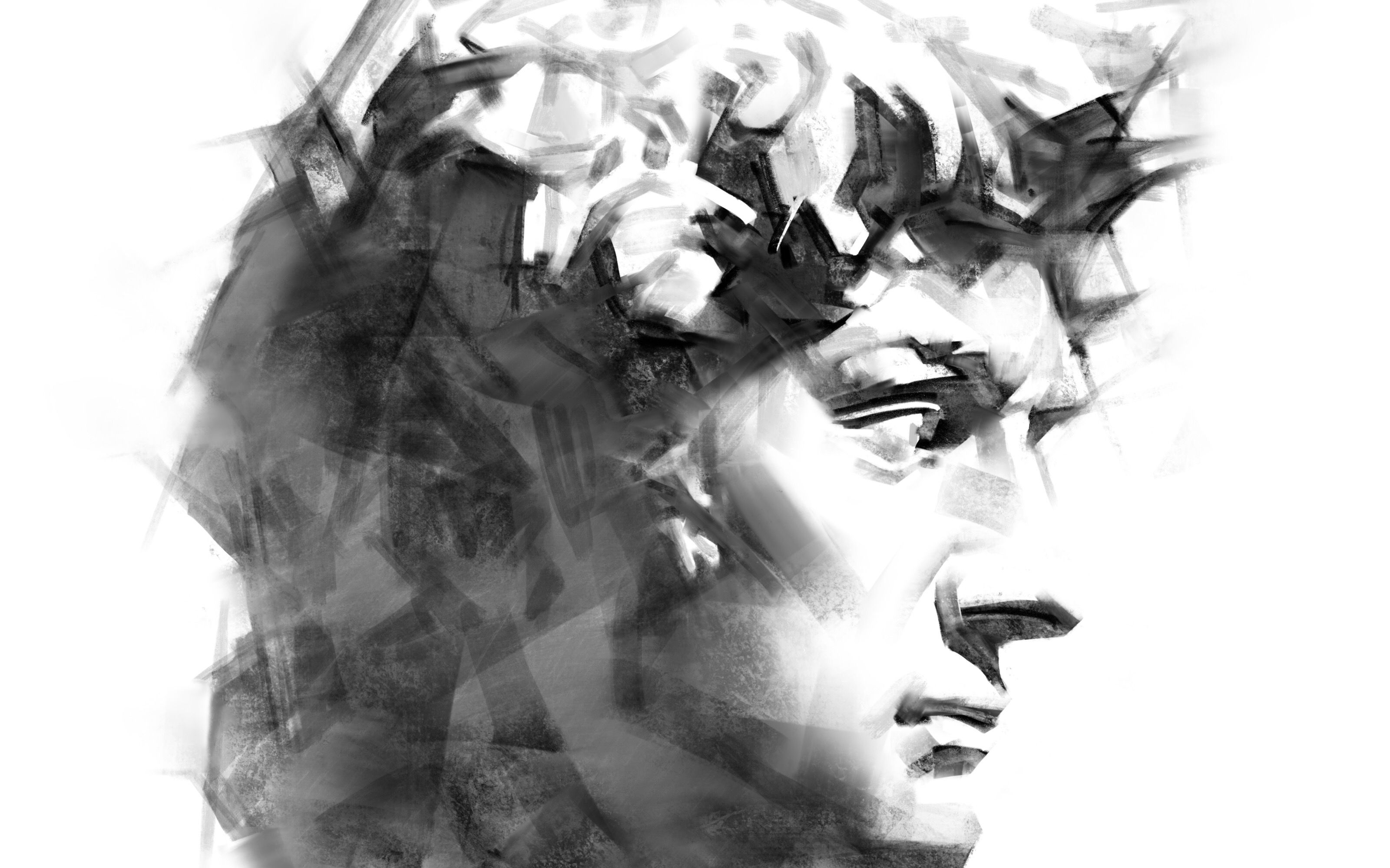 大卫石膏像素描超燃bgm闻所未闻不可思议