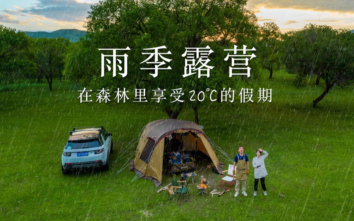 [图]治愈系露营 | 逃离城市，在20℃的森林里住2天2夜！柴火烤鸡+部队火锅 | Camping Vlog