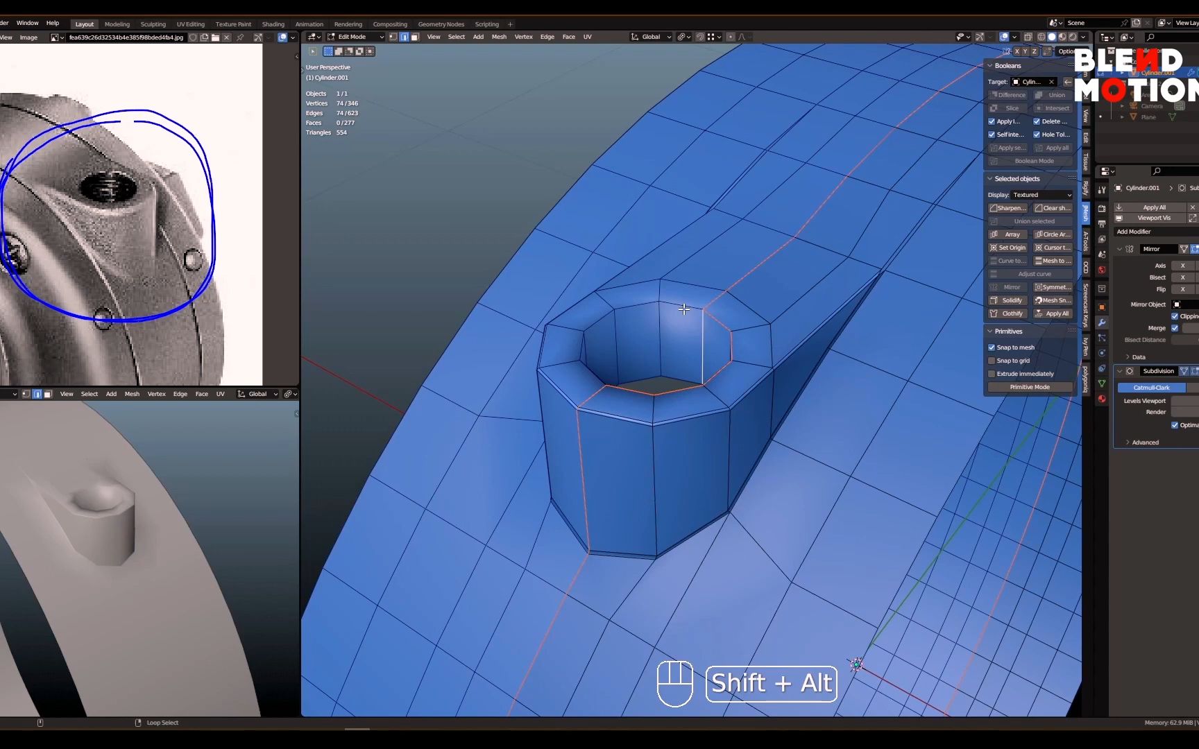 【blender建模】小零件硬表面布线建模哔哩哔哩bilibili