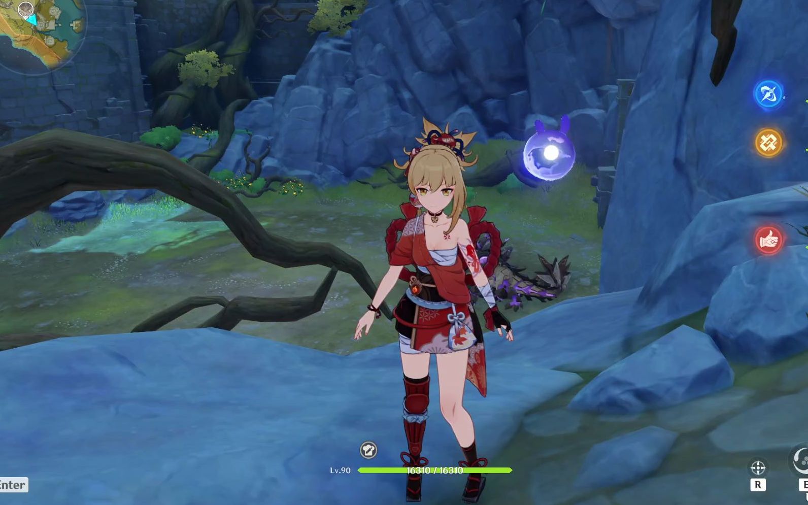 【原神-宵宫】未毕业的看板娘先打只蜥蜴瞅瞅