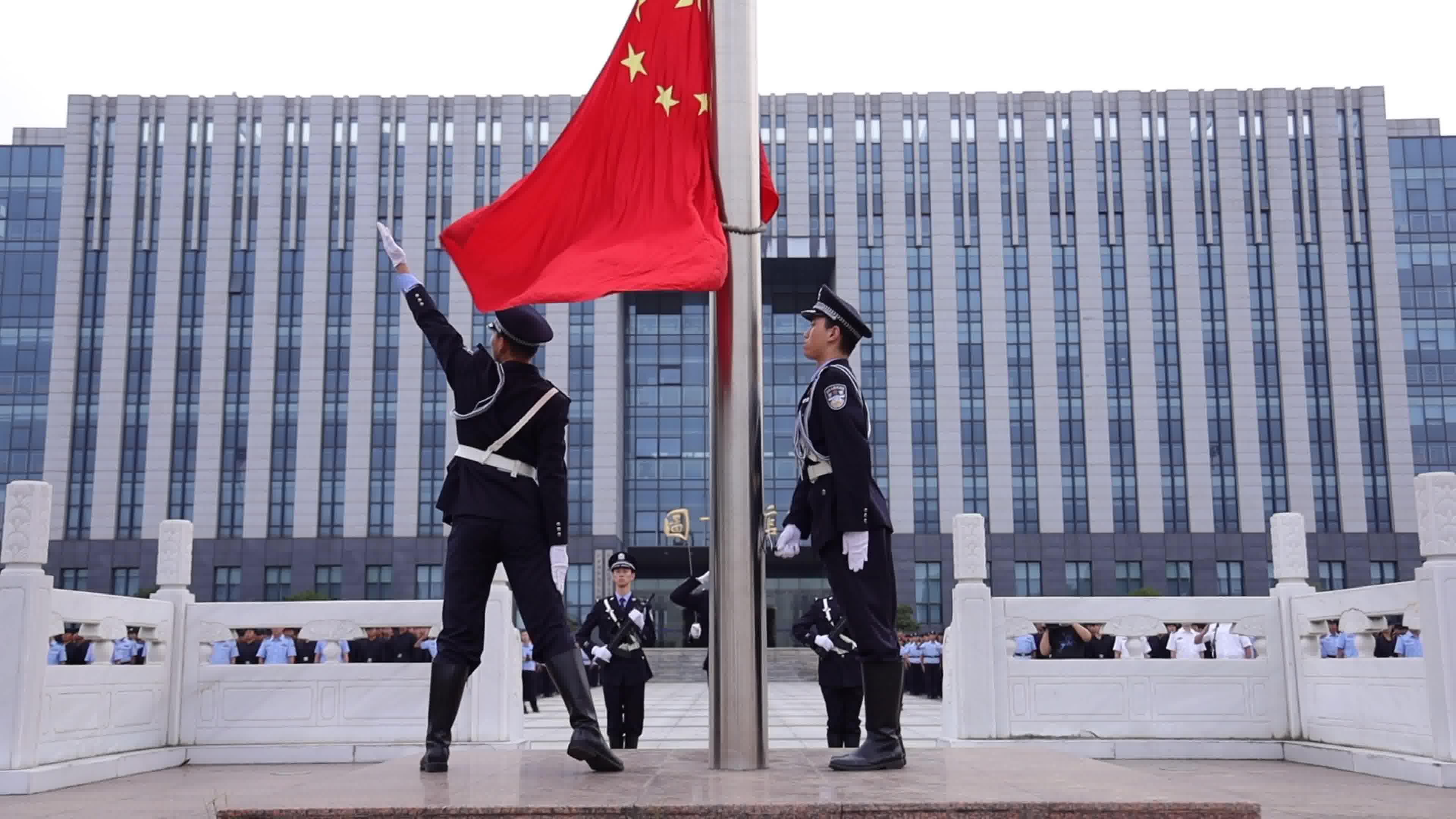 江苏警官学院2020秋季新学期升旗仪式哔哩哔哩bilibili