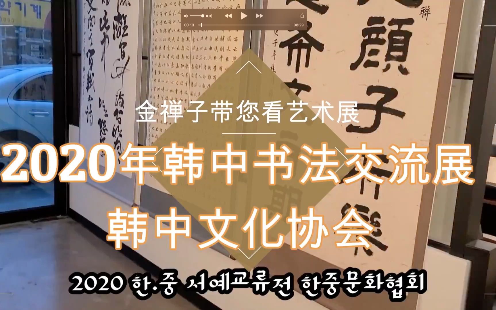 金禅子带您看艺术展,2020年韩中书法交流展,韩中文化协会中韩通讯社 韩国金禅子 #金禅子##金光明##中韩通讯社##韩国金禅子# #韩国投资移民专家哔...