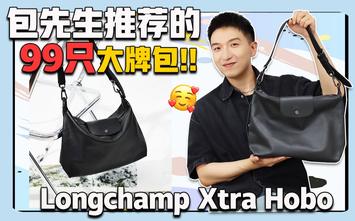 99只值得买的包:15 Longchamp珑骧Xtra Hobo哔哩哔哩bilibili