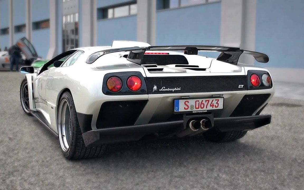 街拍1999 兰博基尼 diablo gt!6.0 v12 限量80台 diablo系列最凶狠!