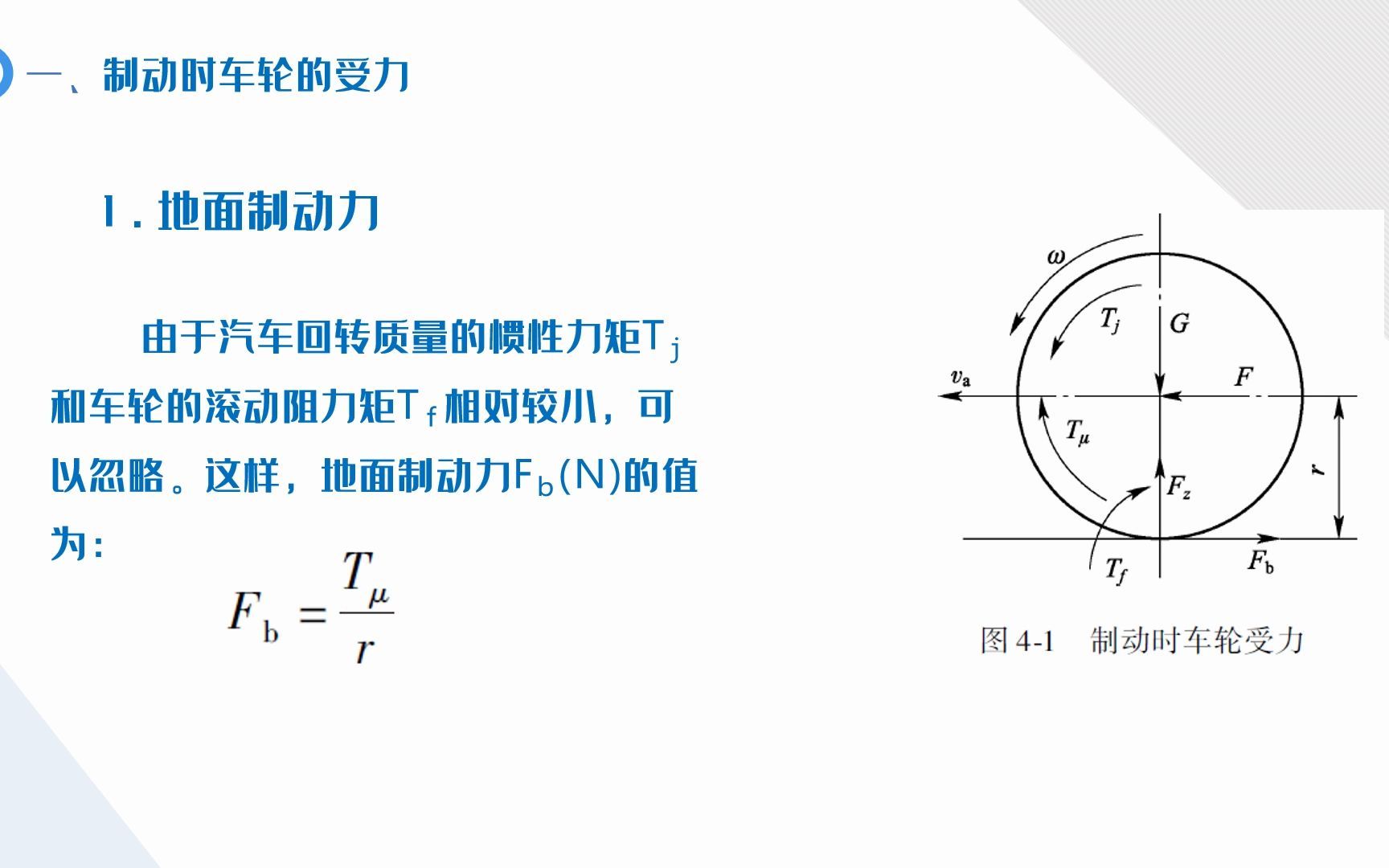 4.2制动时车轮的受力哔哩哔哩bilibili