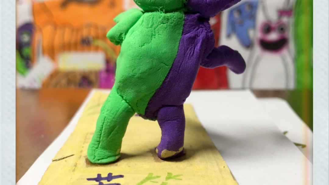 我做的班班幼儿园4小丑(双面人) 苦笑