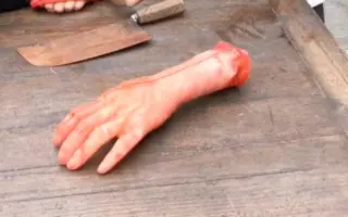 原来电视剧里的剁手是这么拍的