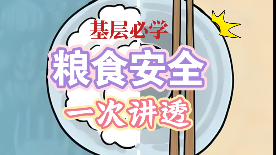 【粮食安全】从藏粮于地、藏粮于技、藏粮于民,一次性讲解透彻粮食安全这个话题,藏于收藏夹,藏于脑子里,才能保证“考试安全”!哔哩哔哩bilibili