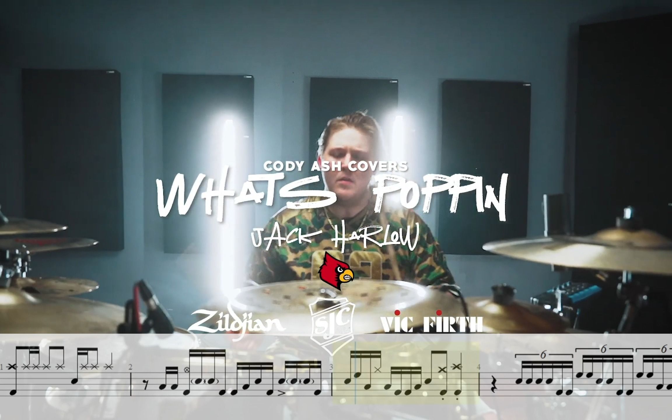 [图]【鼓谱】全程高速线性演奏Whats Poppin-Drum Cover By Cody Ash