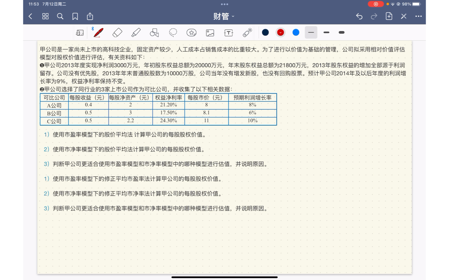 CPA———财管 第八章 企业价值评估 相对价值评估法 市盈率~市净率~市销率哔哩哔哩bilibili