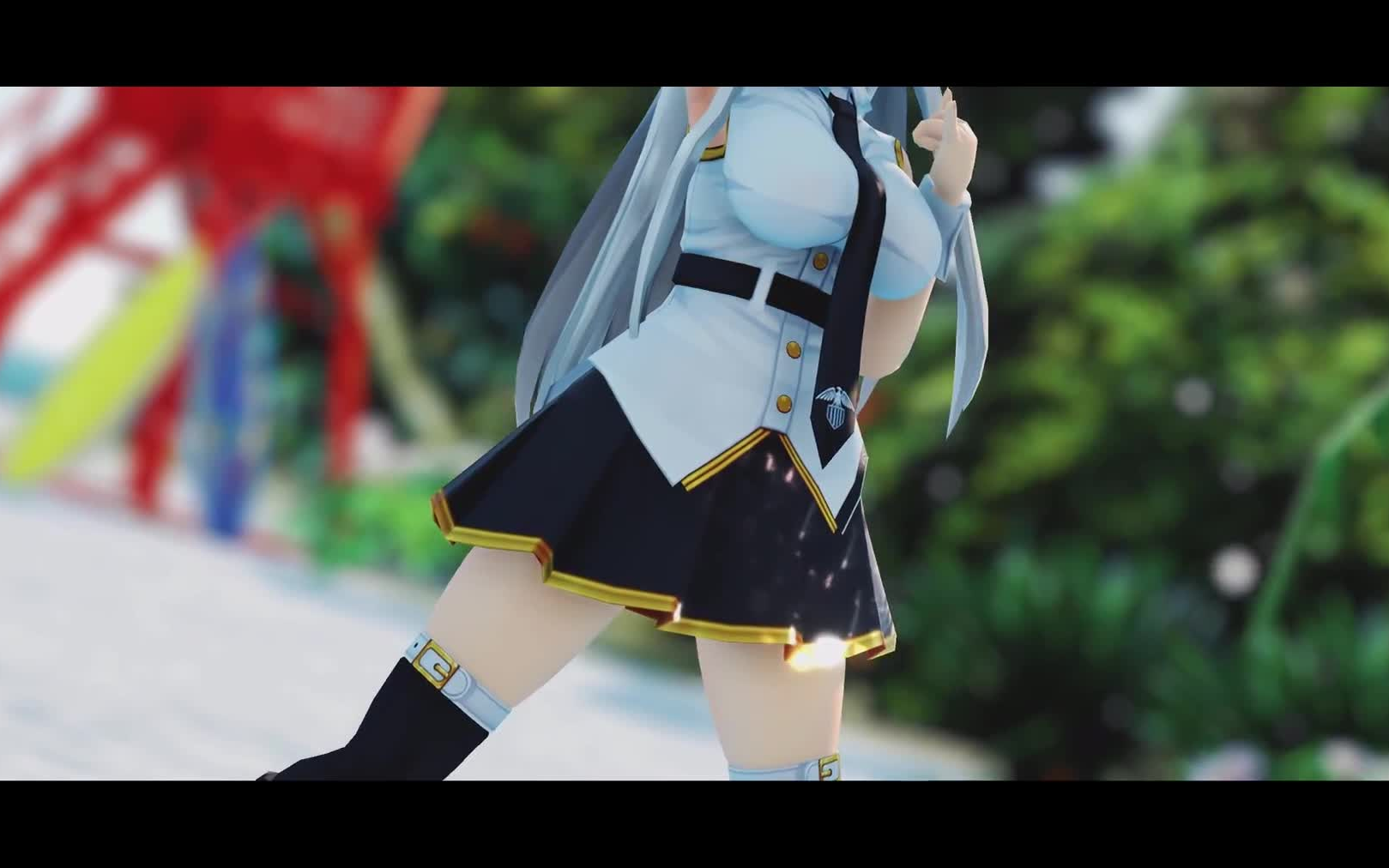 【deep blue town】制服小姐姐的可爱热舞!