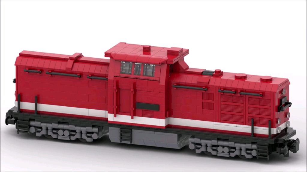 乐高火车-德国br110内燃机车搭建视频