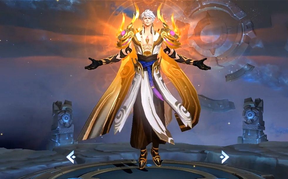 王者荣耀嬴政白昼王子皮肤展示