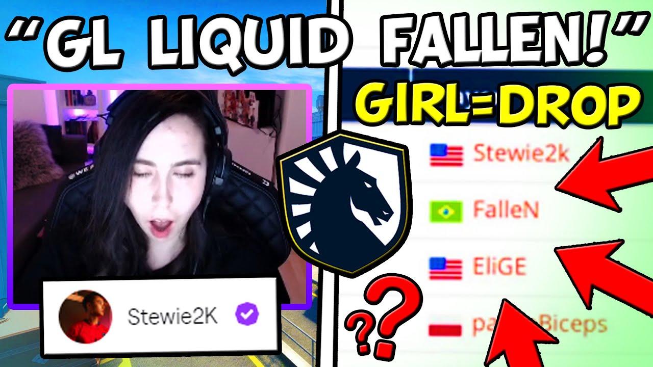 csgo当妹子求发枪的时候liquidfallen由pasha确认twitch片段