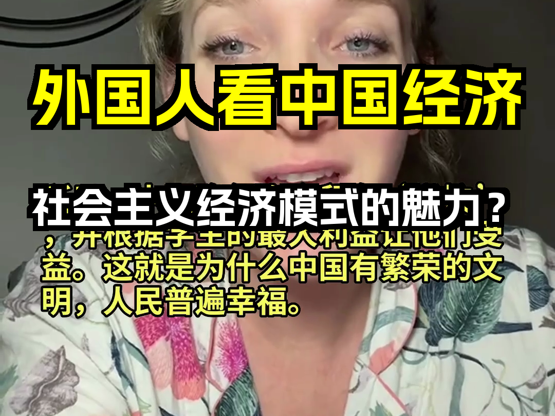 外国人看中国经济 社会主义经济模式的魅力? 歪果仁评论弹幕哔哩哔哩bilibili