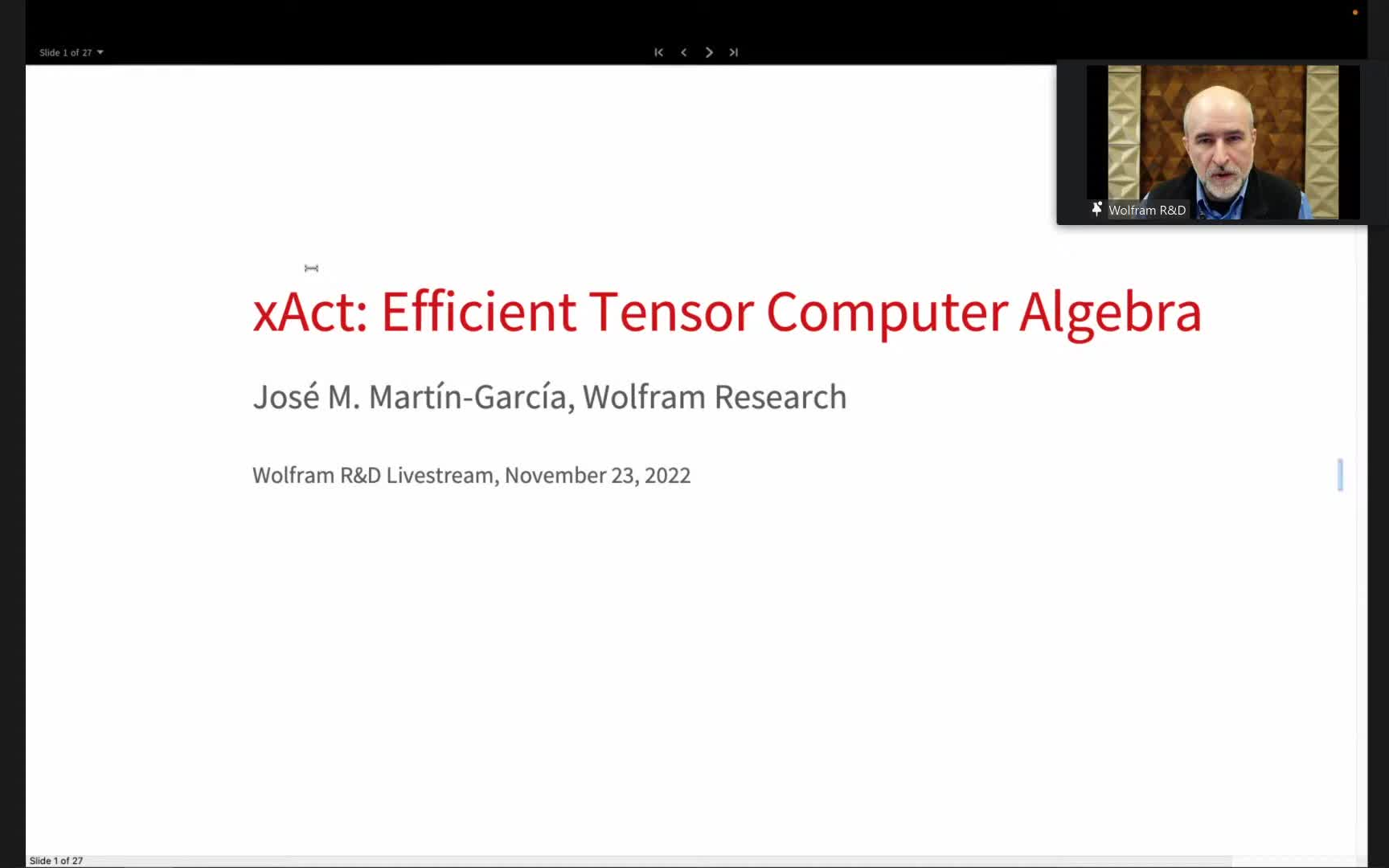 xAct Efficient Tensor Computer Algebra Live with the R&D team哔哩哔哩bilibili