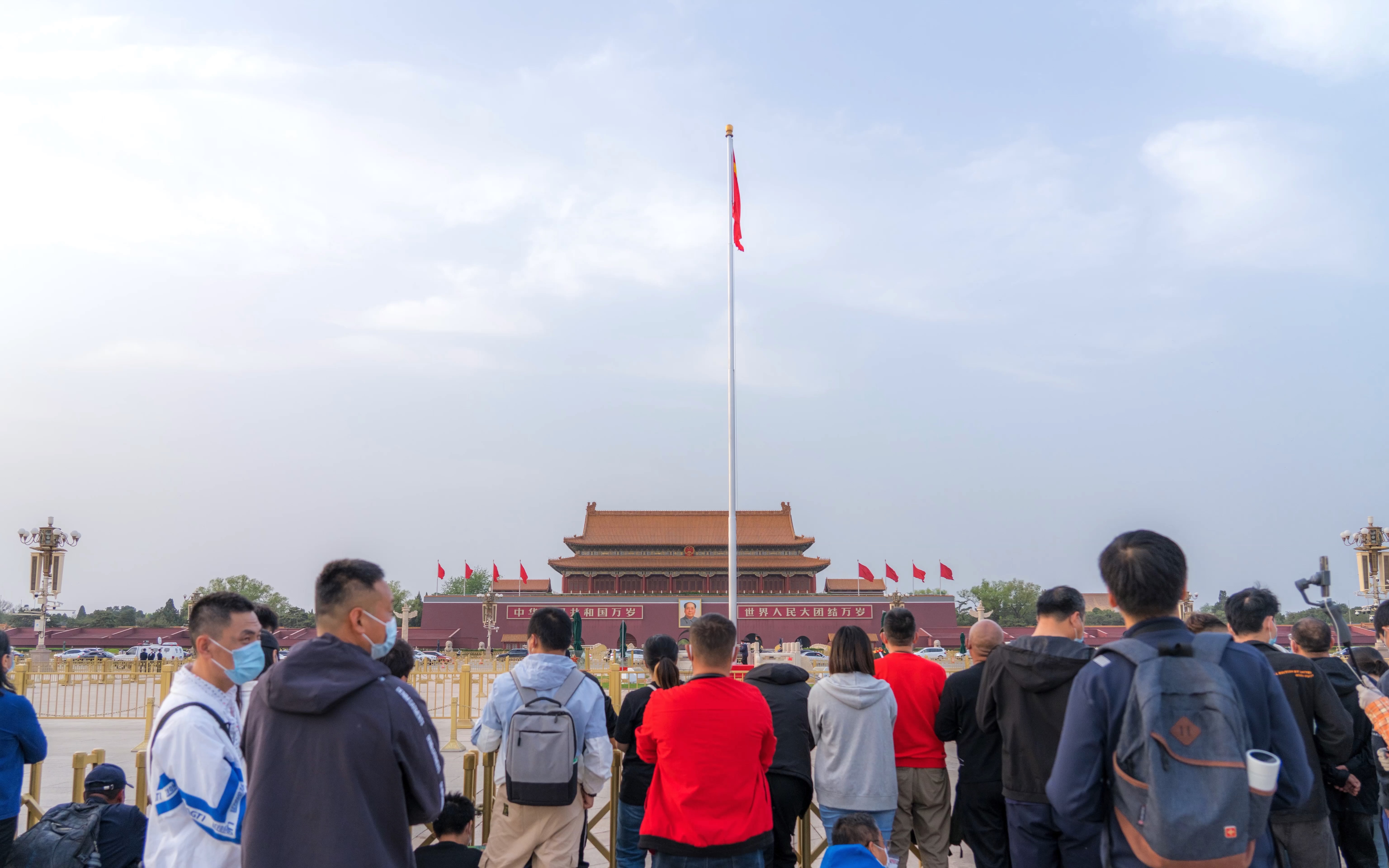 天安门降国旗延时