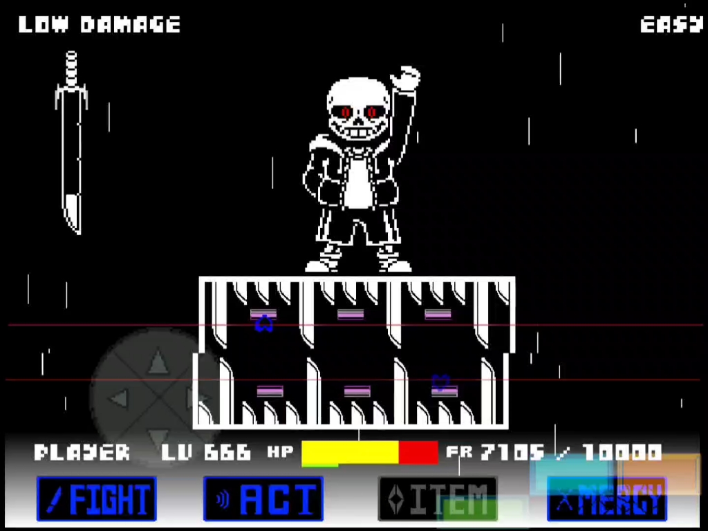 【edgetale逆天缝合】kokakola的魔改刀刃sans通关!