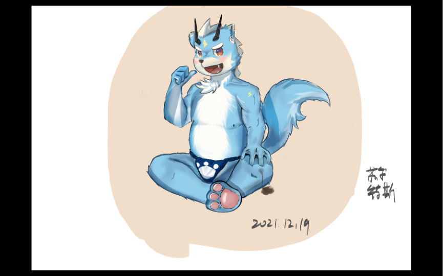 【沉浸式绘画】教你30s画一个胖兽太