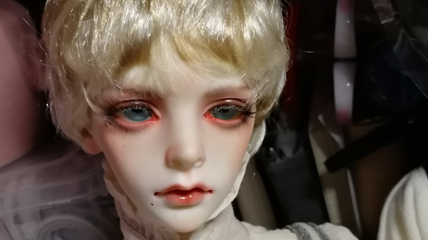 【bjd】【新人初投稿】dz雪鸮四分假发 人偶恐惧症患者慎入