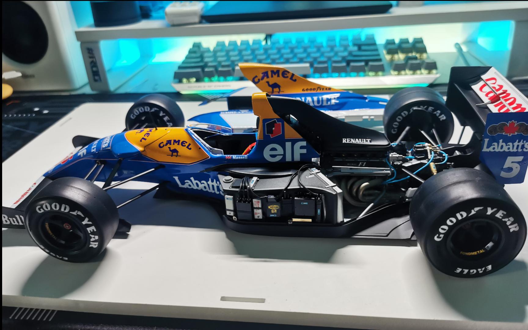 民用模型制作:田宫1:12威廉姆斯fw14b