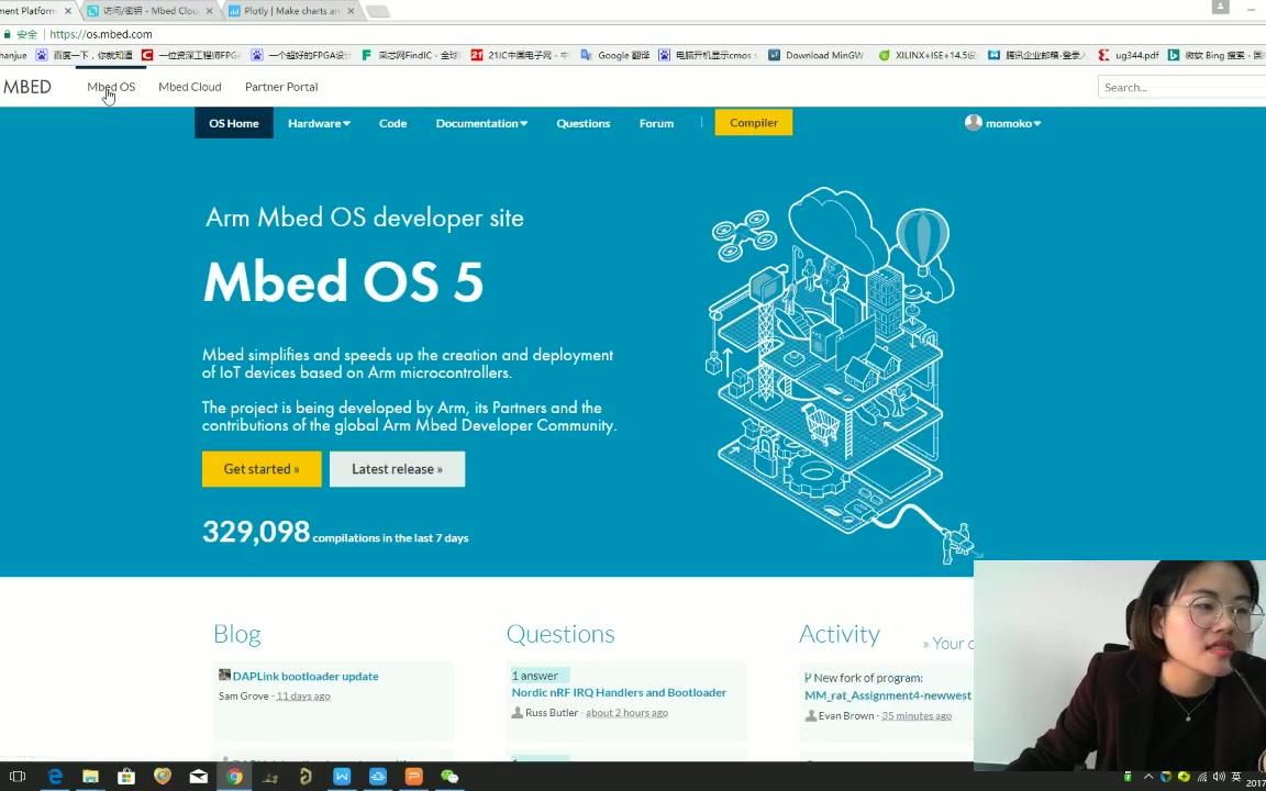 【momoko】Arm mbed OS 在线编译学习哔哩哔哩bilibili
