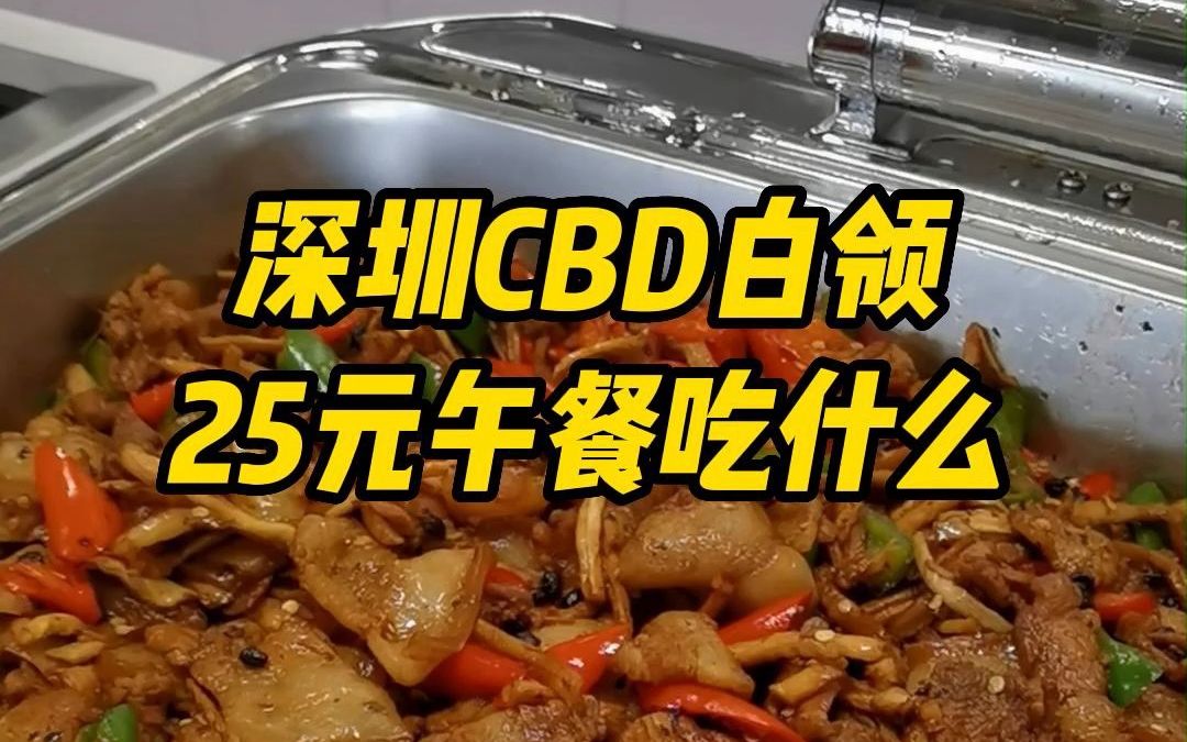 深圳CBD白领25元午餐吃什么?哔哩哔哩bilibili