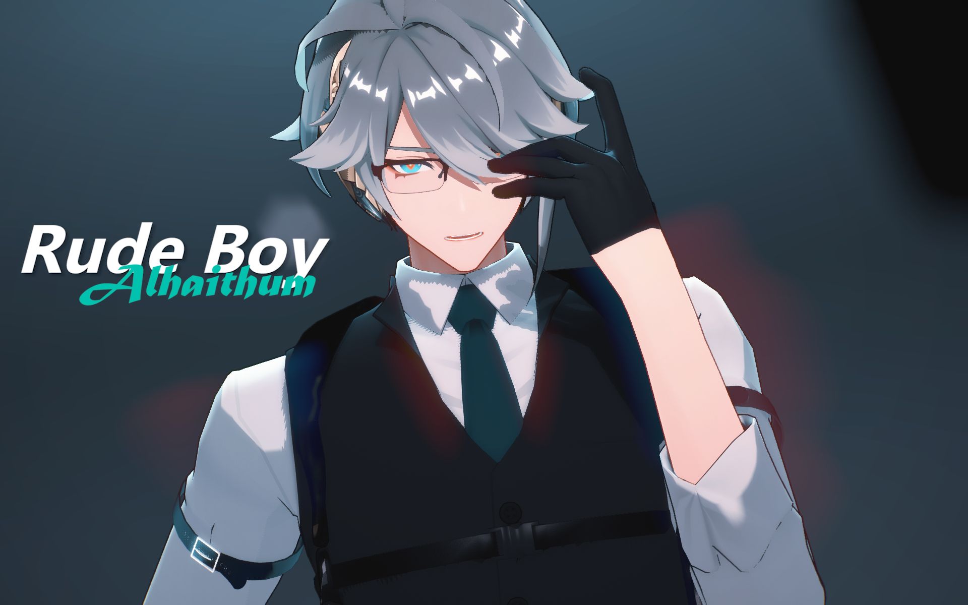 特工西装·艾尔海森 / ※内含胸带00「rude boy」【原神mmd】-水晶