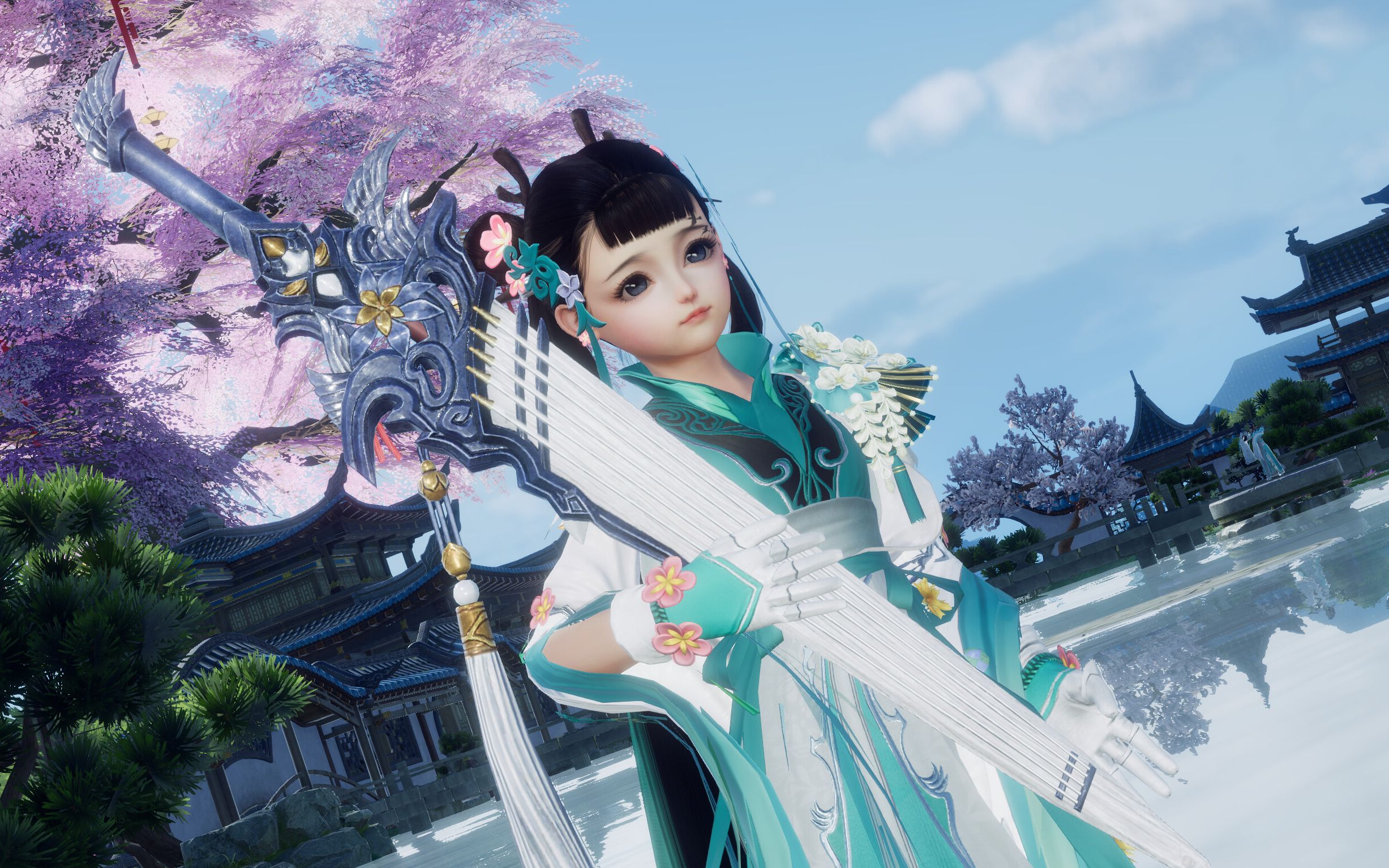 剑网3风雷瑶琴剑特效