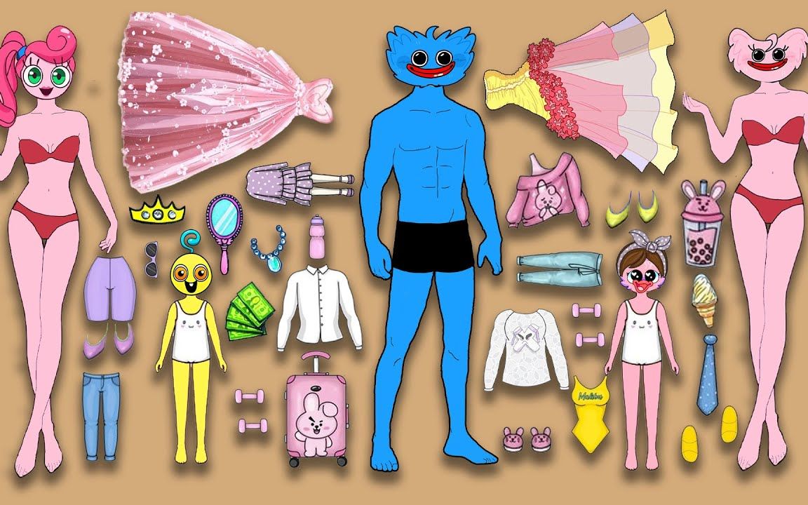 这个安静书纸娃娃换装游戏也太好玩了吧