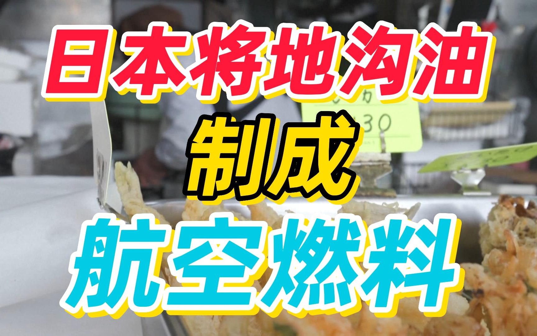 日本将地沟油制成航空燃料 可使碳排放减少八成哔哩哔哩bilibili