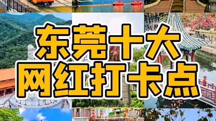 东莞十大网红打卡点,你去过几个?哔哩哔哩bilibili