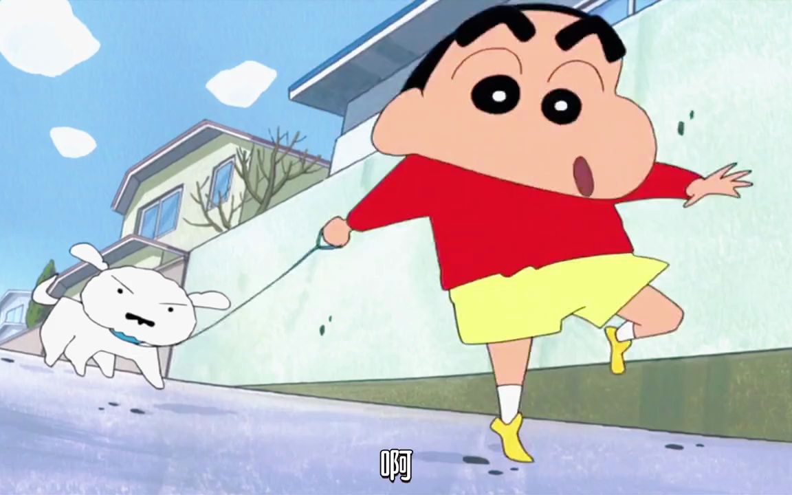 蜡笔小新:广志带小白出门散步,结果却发现自己活得还不如狗.