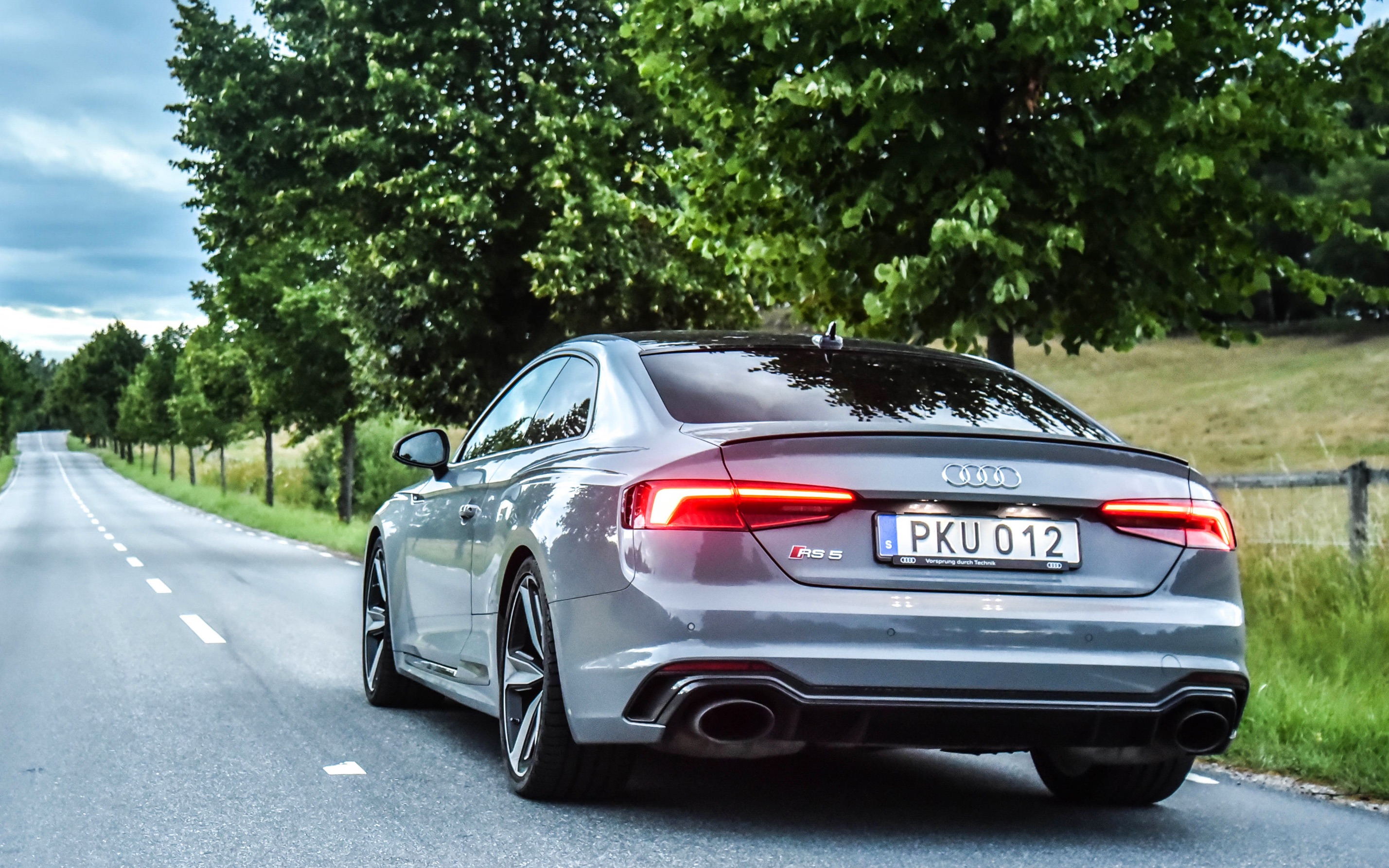 奥迪rs5 kline后段排气声浪