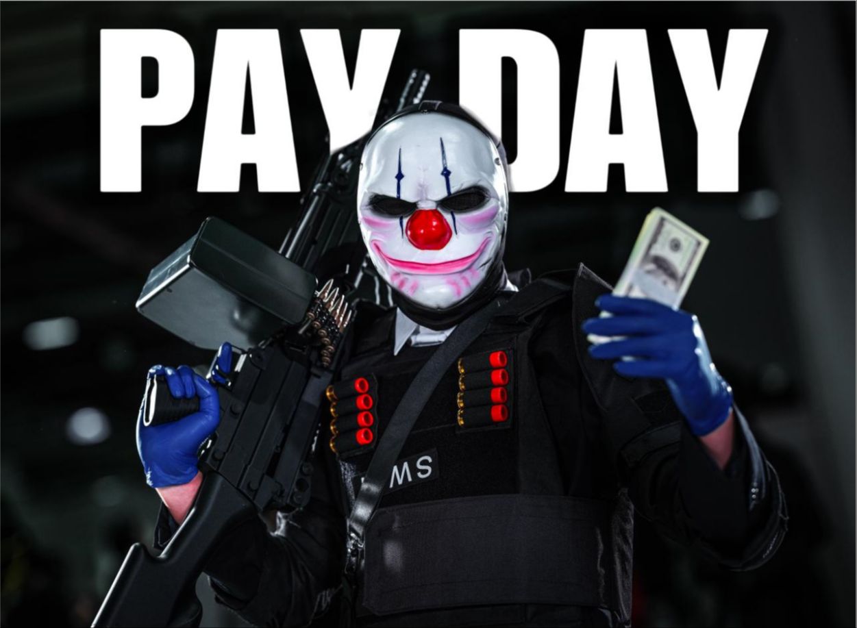 [收获日cos]m249重甲劫匪如何潜入漫展?(广州coc 11.19)