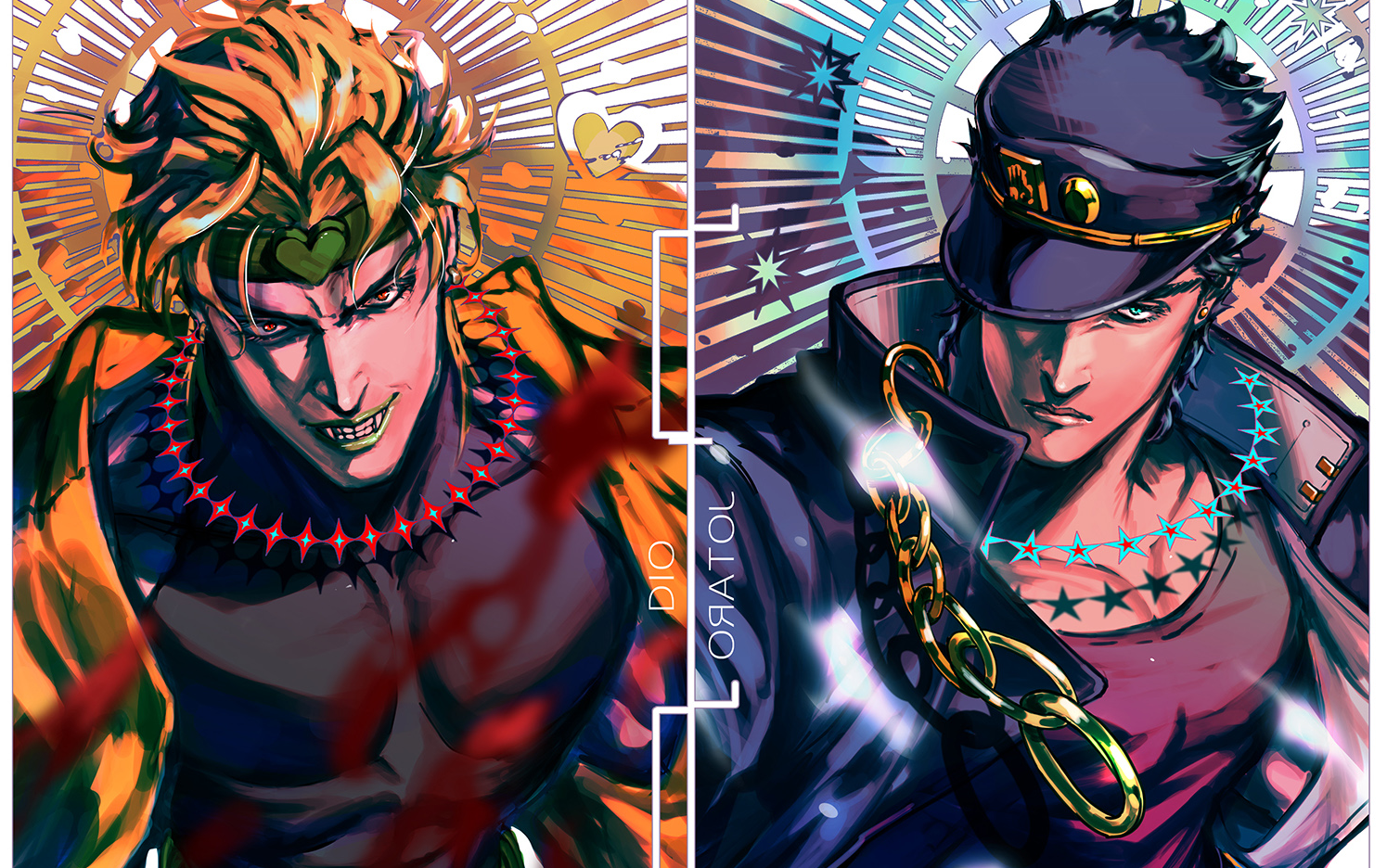 【mugen】手操(攻击力只有1的)最强dio vs 4部承太郎 & 6部承太郎