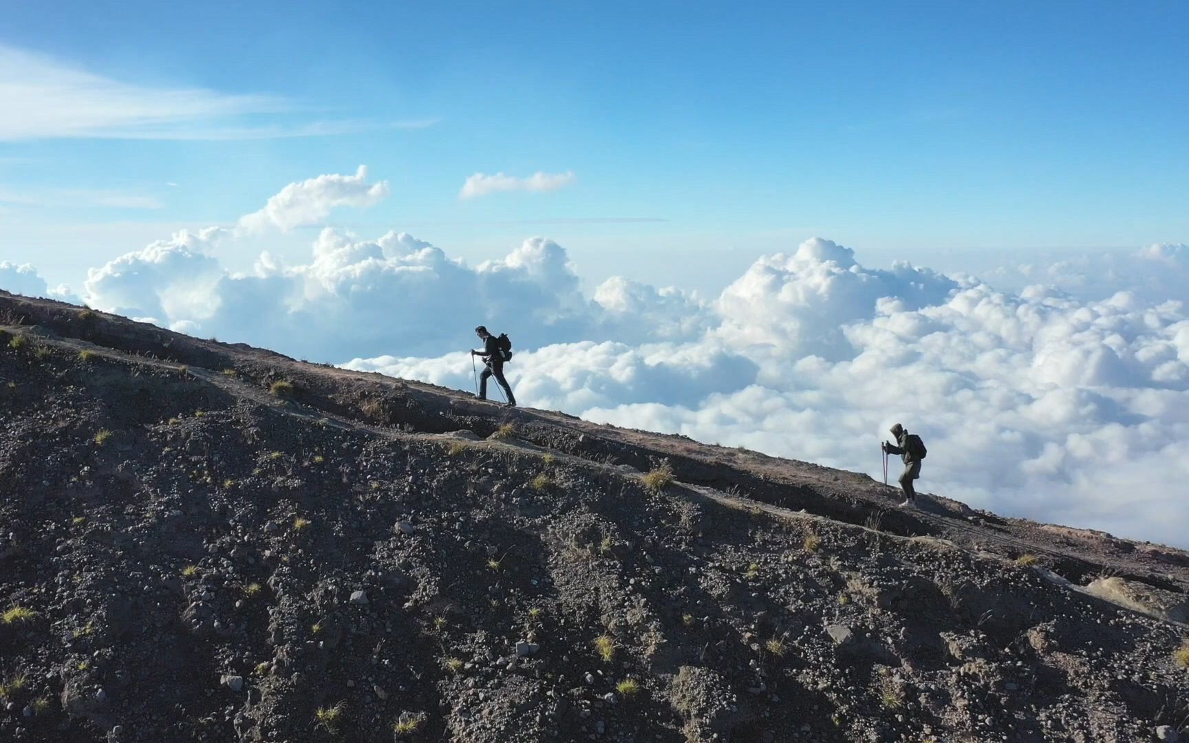 阿贡火山和云海