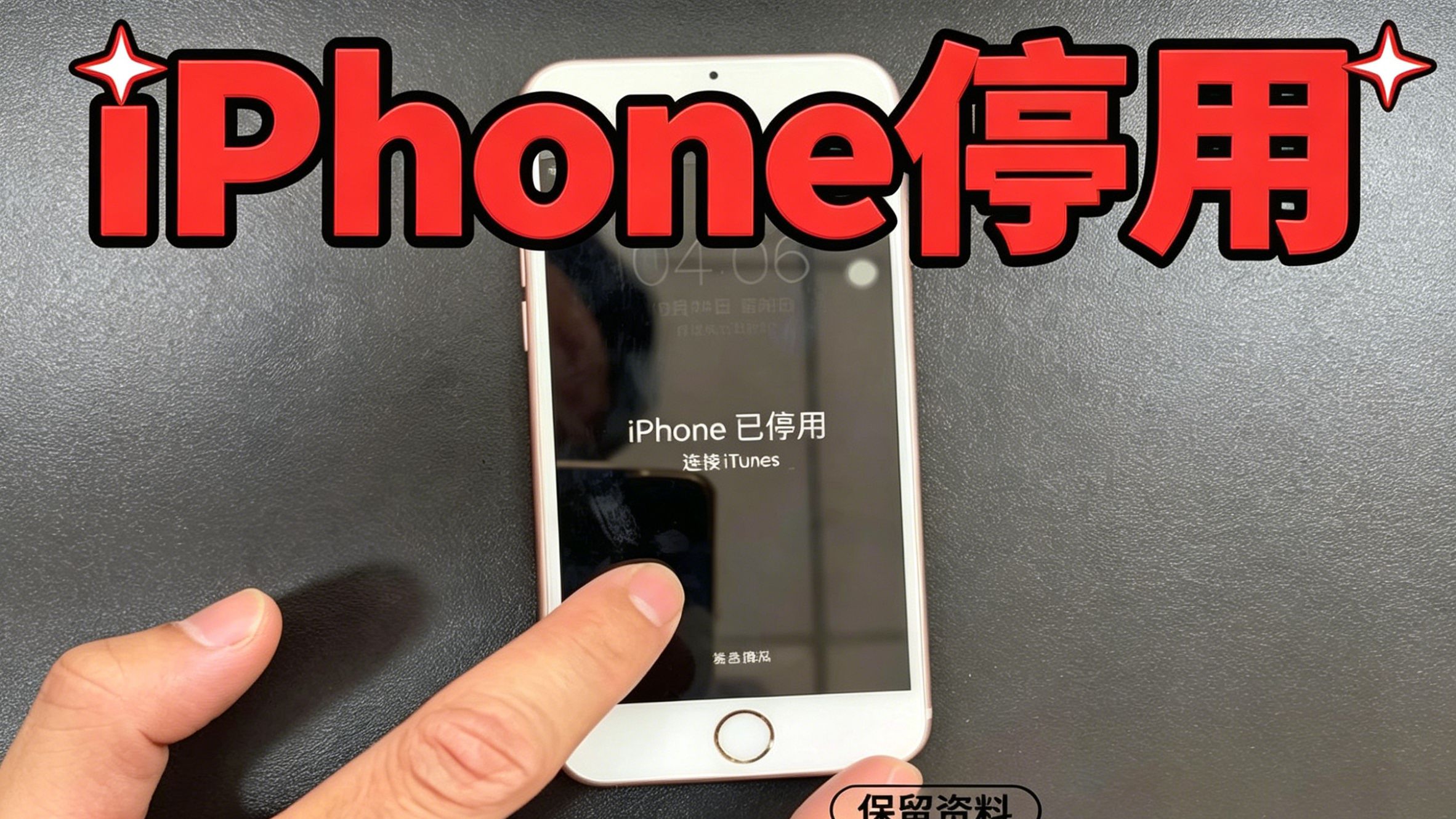 iphone6s已停用彻底锁死,还有机会保留所有数据并且打开手机吗