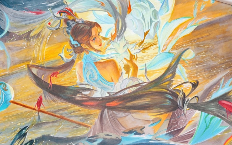 【马克笔手绘】画一张我最喜欢的白鹤梁