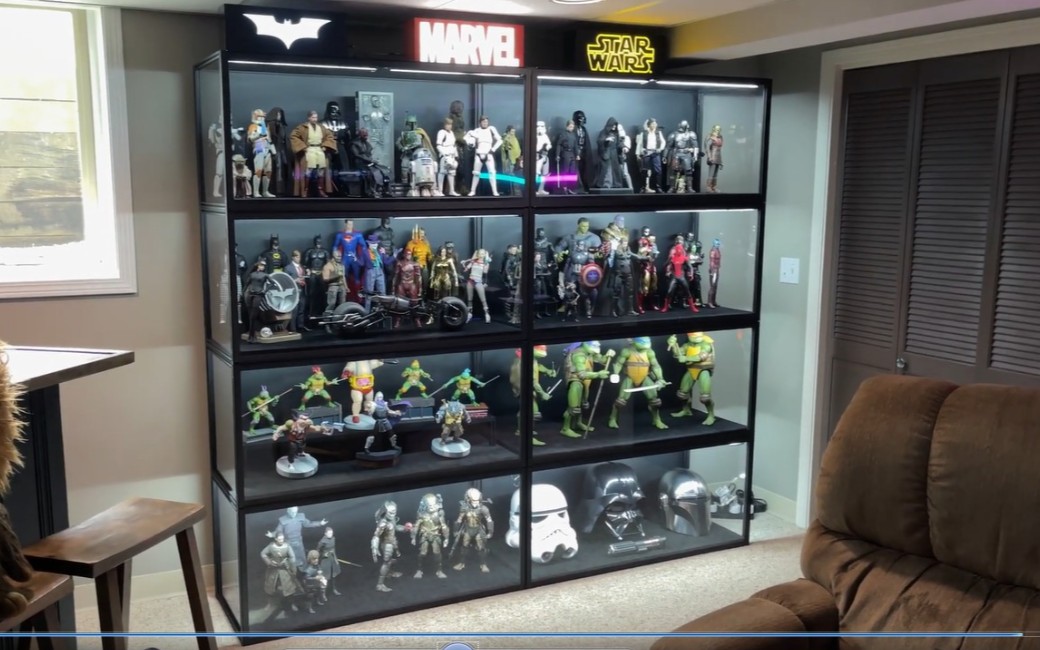 高级手办模型展示柜 雕像柜防尘柜 乐高 高达收藏柜