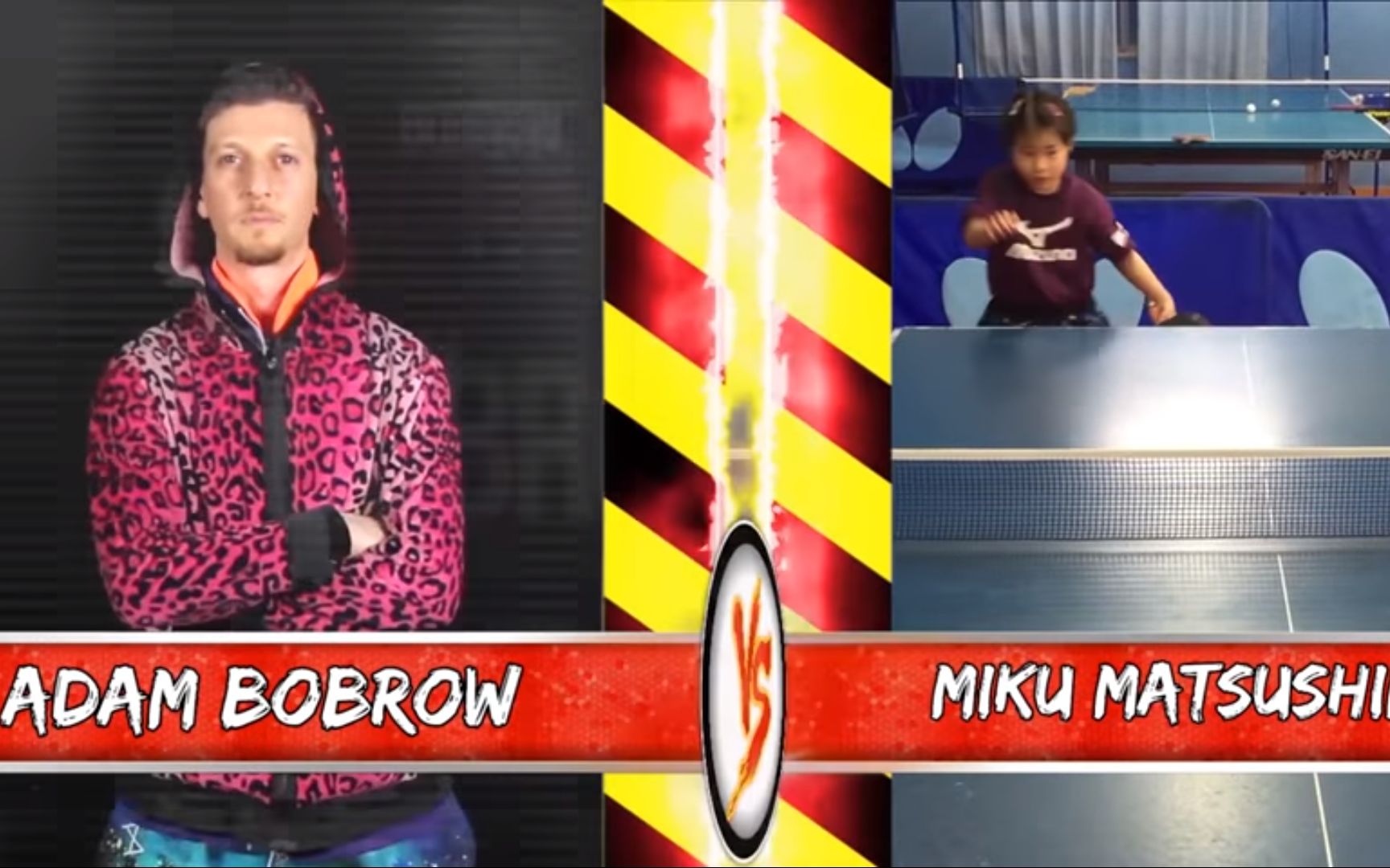 【 某知名国际乒联解说员 】 adam vs 小小 乓球球员