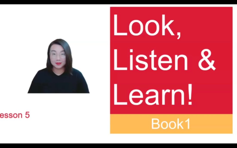 [图]Look, Listen & Learn Book 1 Lesson 5 part 1/2 Introducing Parts of Speech 看听学1