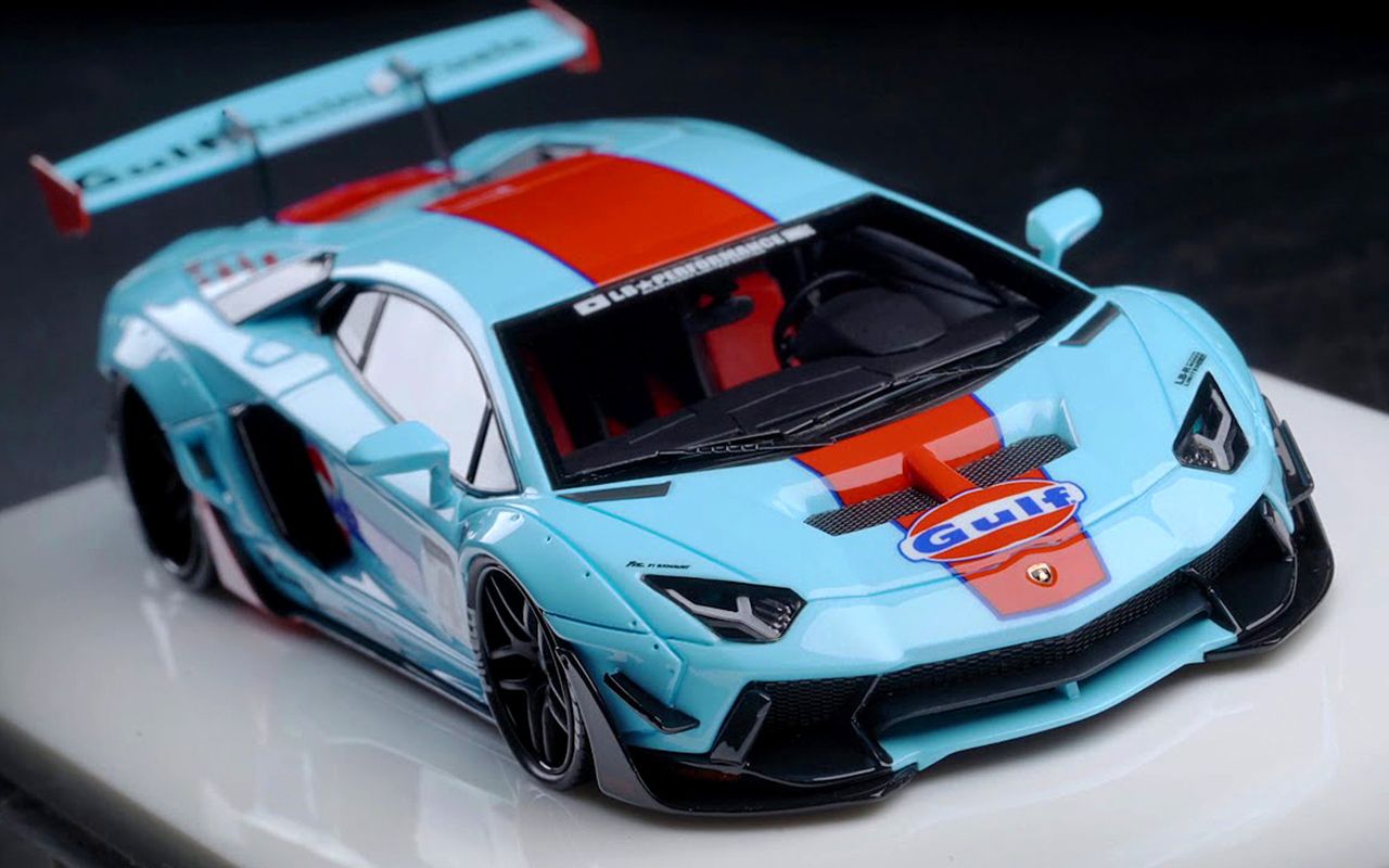 1:43 lb-works aventador 50周年 gulf海湾石油涂装 限量