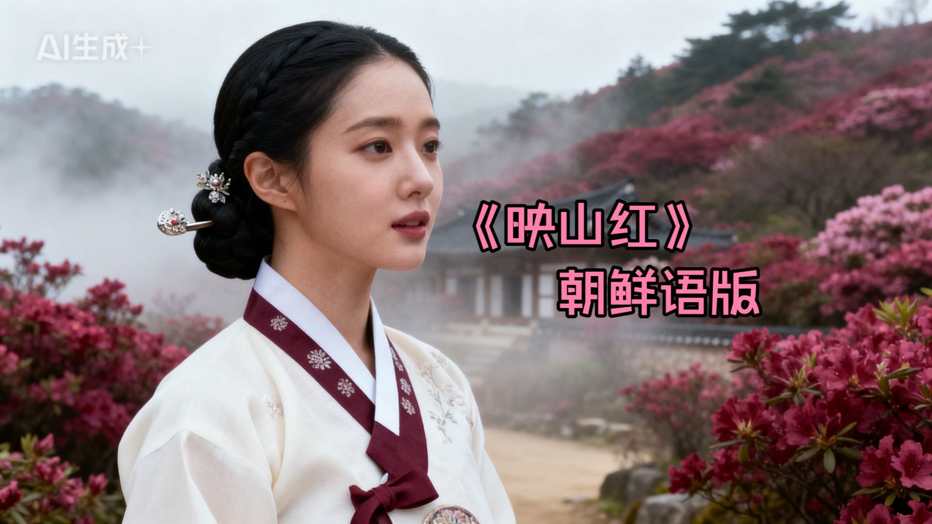 谁懂啊?！朝鲜语版《映山红》一开口，满屏金达莱花海与朝鲜族美人暴击