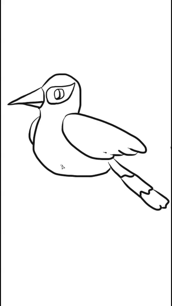 鸟的脚 简笔画图片
