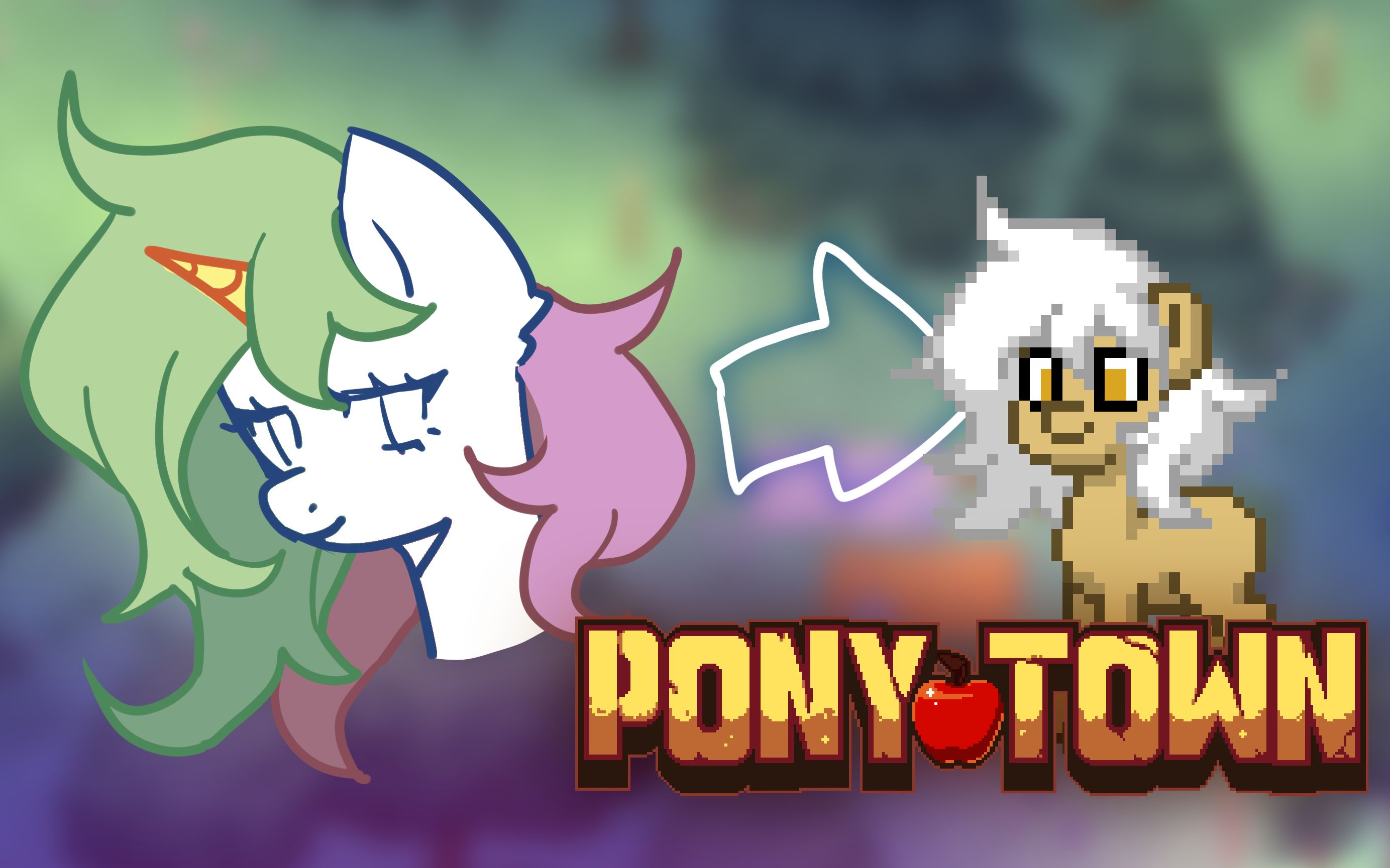 [图]PonyTown 鬃毛绘制教程