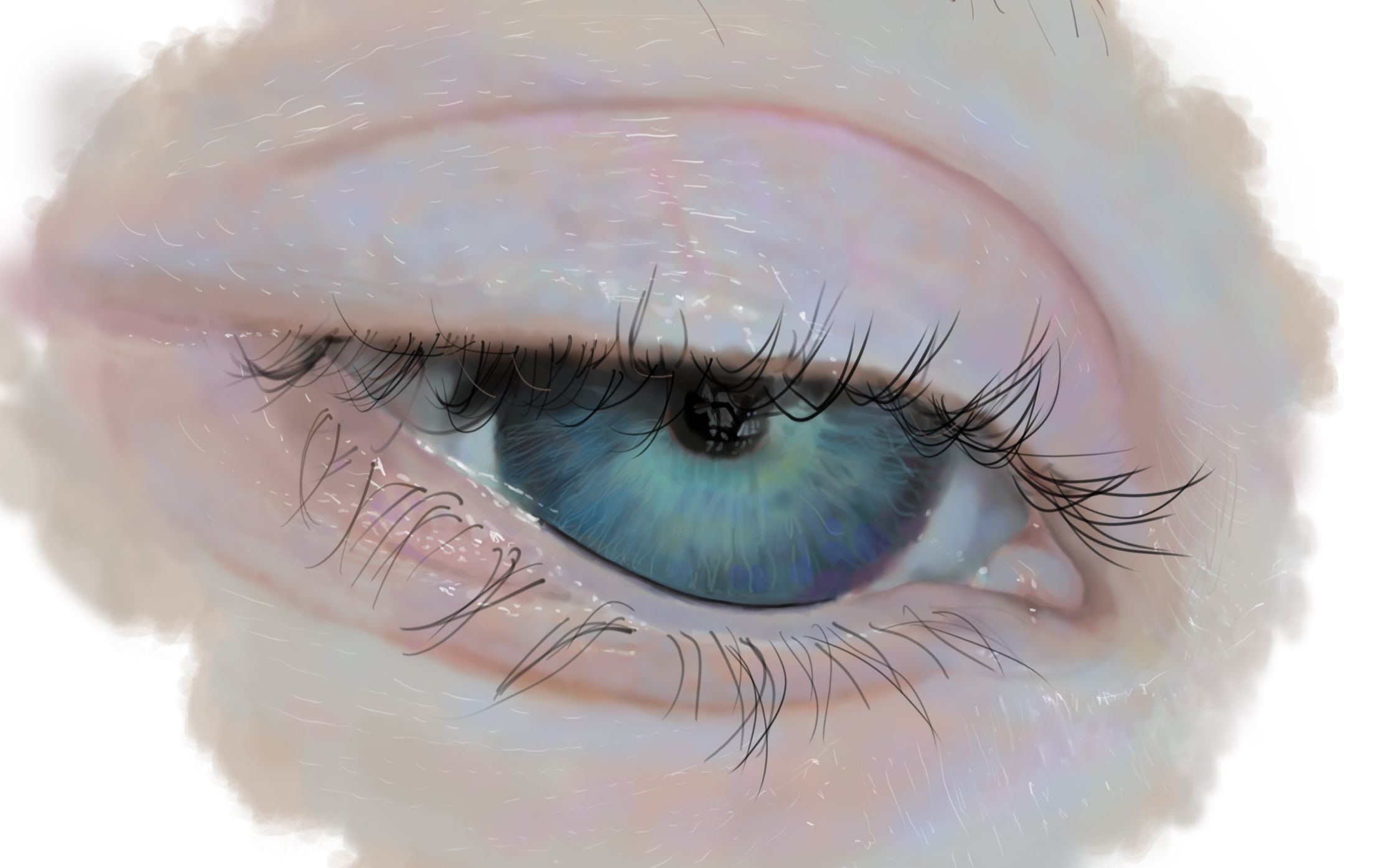 【板绘】眼睛肌理练习